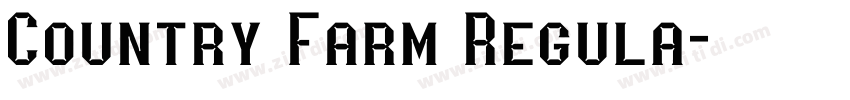 Country Farm Regula字体转换
